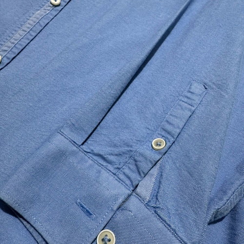 ZARA Man Oxford Shirt Blue Large Slim Fit like new