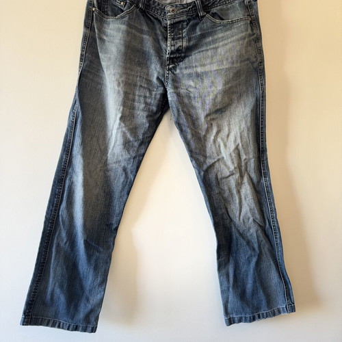 Glou Jeans men's straight fit W38 denim pants, blue
