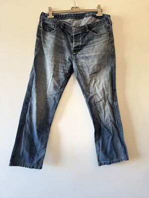 Glou Jeans men's straight fit W38 denim pants, blue