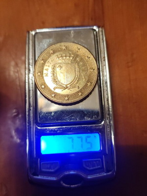 Malta 50 Cent Coin 2019 Like New With Minting Error