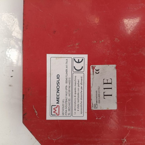 Mecnosud T1 electric grape crusher like new, 230V 0.55 kW