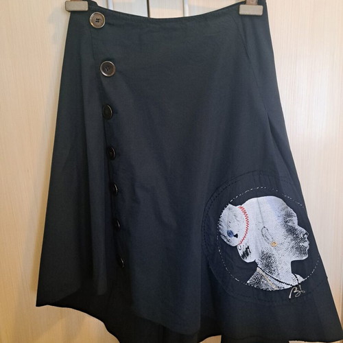 BSB Collection asymmetrical black skirt XS like new, 100% cotton