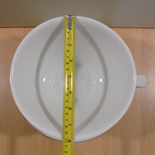 Dimello espresso coffee large promotional ceramic cup with saucer like new
