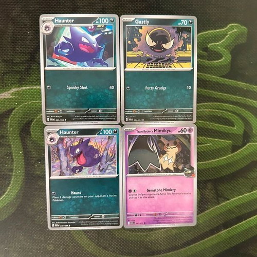 Haunter and Gastly Pokemon cards