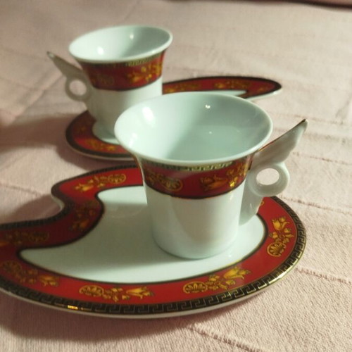 Weider Collection coffee cup and saucer set like new, 2+2 pieces