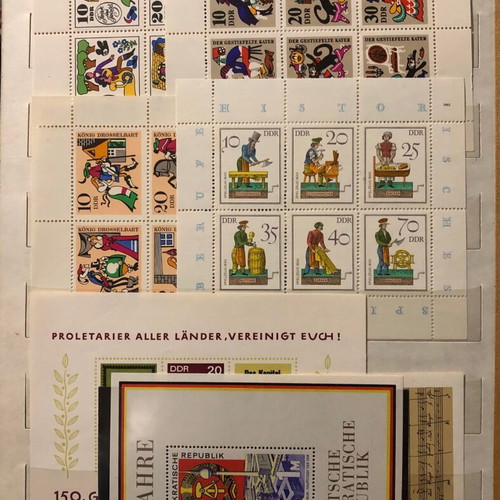 East Germany Stamps 18+1 luxury, 1984-1988