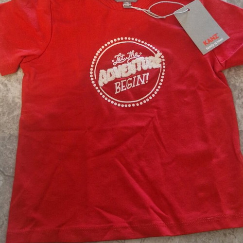 Kanz denim salopette with short-sleeve shirt new for 6-9 months