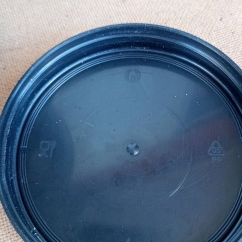 Plastic containers used, set of 4 with screw lid for food storage