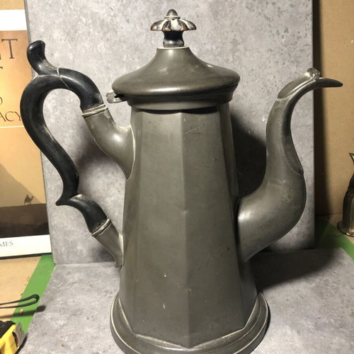 Thomas Perkin Sheffield pewter teapot 19th century