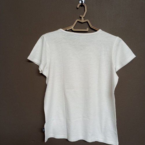 Admiral V-neck T-shirt with colorful graphic print, size S