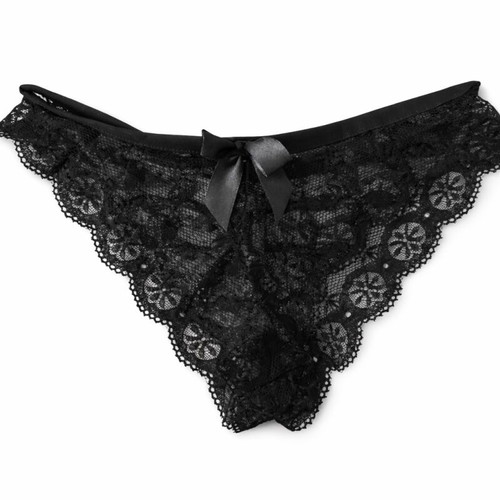 Shein lace women's panties new, black, size S