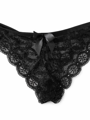 Shein lace women's panties new, black, size S