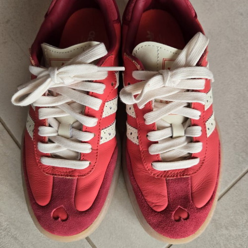 Adidas Sambae W sneakers like new, red leather, size 36.5