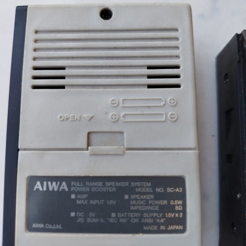 Aiwa Smart Speakers used, battery powered and wired, Japanese made