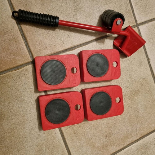 Furniture moving tool new with lifting lever and rollers