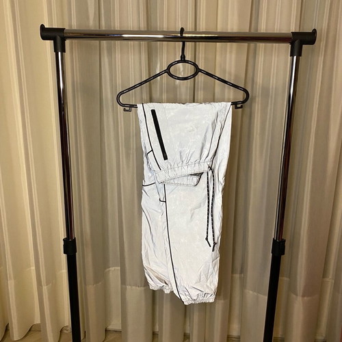 Reflective cargo pants Bershka size M like new, gray