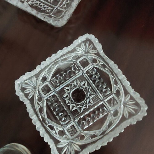 Vintage dessert plates, bowls, nut dish, candle holders set of 29 like new