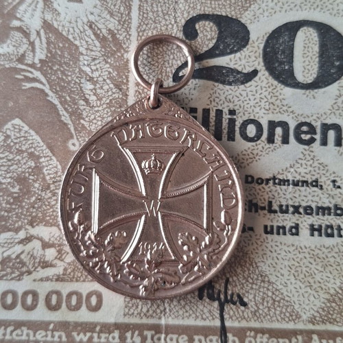 German commemorative medal for WWI veterans, 1920-30