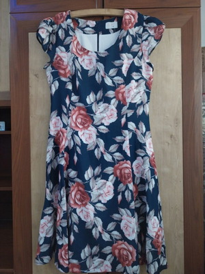 Summer floral dress like new, size 46