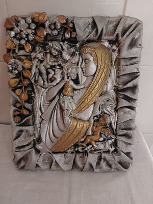 Terracotta image new, hanging or tabletop