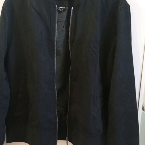Men's jacket new thin with suede-like texture size M