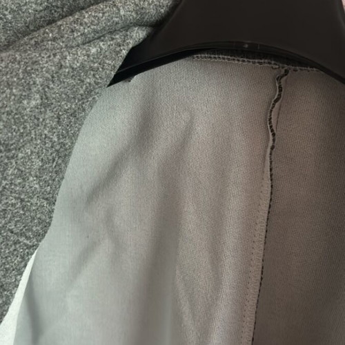 Gray long coat with pockets like new
