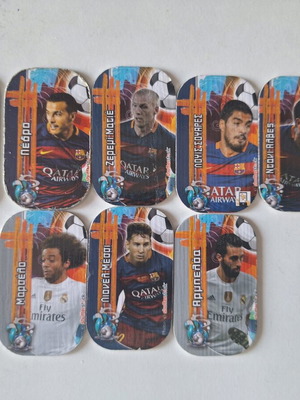 Barcelona Real 2015-16 Football Stickers like new