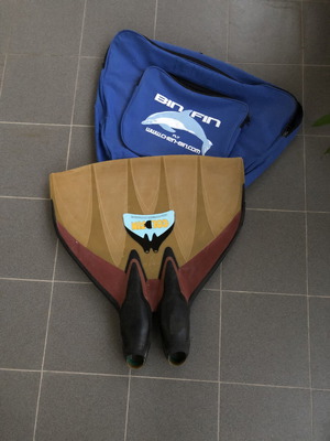 Πέδιλο τεχνικής κολύμβησης μεταχειρισμένο, No 39 με θήκη