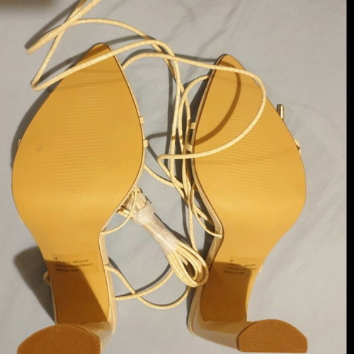 Ego high-heeled sandals beige new, size 40, with straps