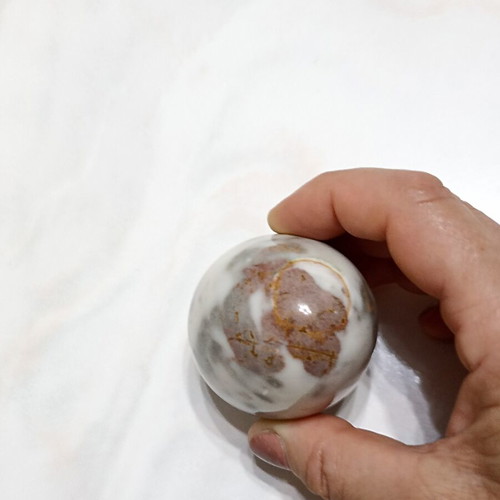 Egg from semiprecious stone Agate Opal used, decorative collectible