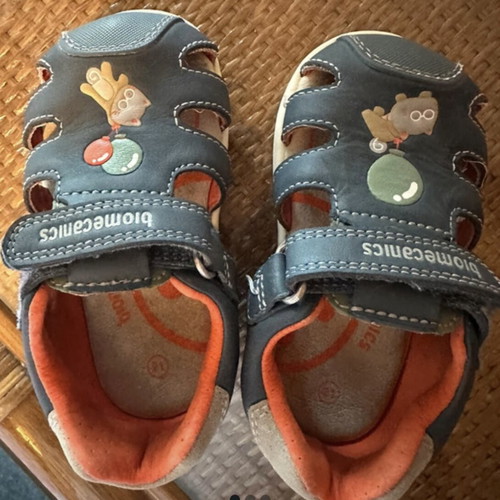 Biomecanics sandals for first steps, size 21, grey