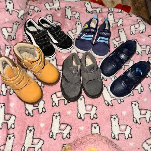 Boys' shoes used, set of 5 pairs, size 22-22.5 toddler