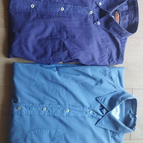 Bylot & Cotton Blue set of 2 men's cotton dress shirts M, classic fit