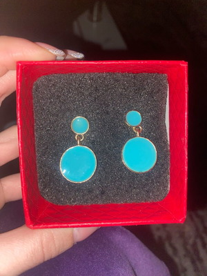 Blue earrings new, mainly summer style