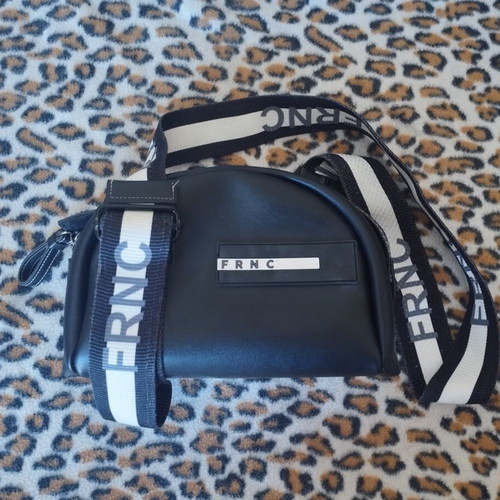 FRNC black crossbody bag used, eco leather