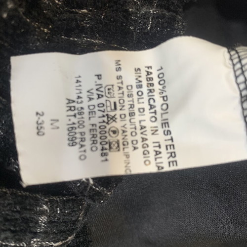 Women's checked pants with elastic waist, like new, black and white
