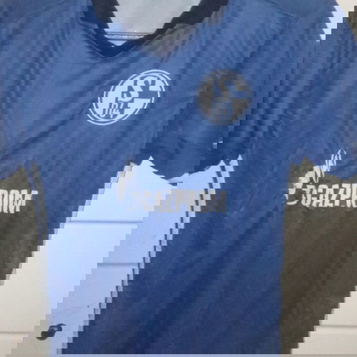 Φανέλα εμφάνιση Σάλκε μεταχειρισμένη με πατημένη διαφήμιση