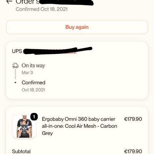 Ergobaby Omni 360 baby carrier