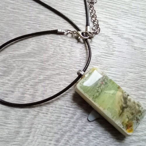 Handmade Fly necklace with colorful spring butterfly design new