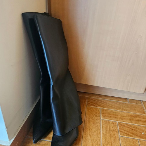 Zara boots size 41 with gaiter, new, black