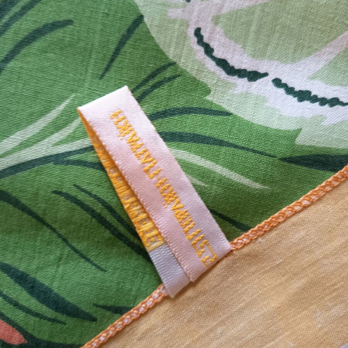 Tablecloth Piraiki Patraiki 100% Cotton Tropical Design like new 168x132 cm