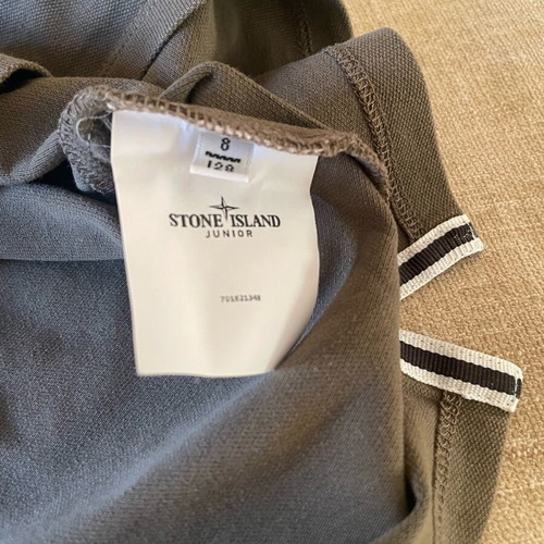 Stone Island kids polo shirt like new, khaki, size 128 cm