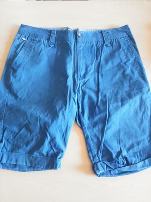 Bershka men's shorts used, size 42, blue