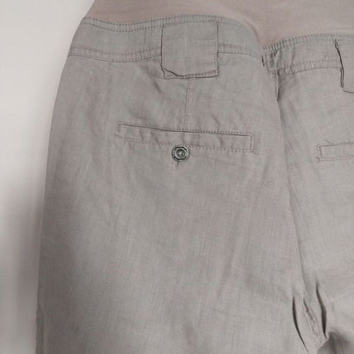 Linen maternity pants H&M size L like new, beige
