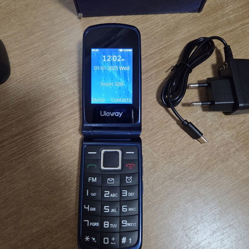 Uleway Flip Phone New, Blue, Docking Station for Seniors