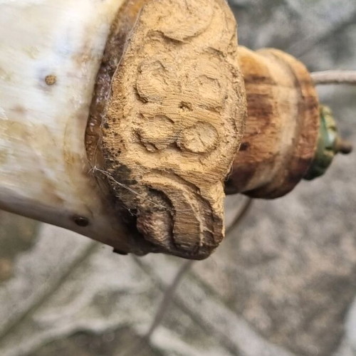 Powder horn used, condition as shown in photos