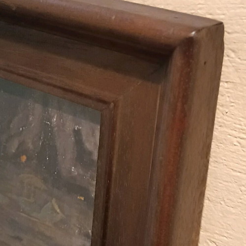Waterhouse painting like new with wooden frame 75x47 cm