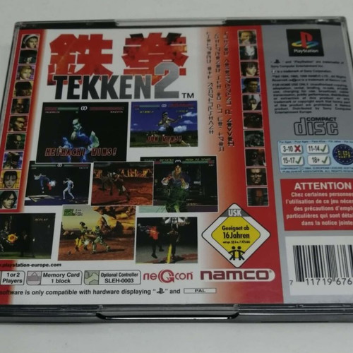 Tekken 2 PlayStation (PS1) Platinum like new, English version