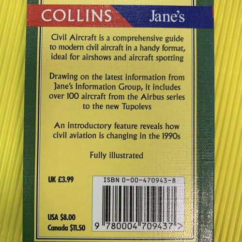 Civil Aircraft book new, Collins Jane's Gems guide