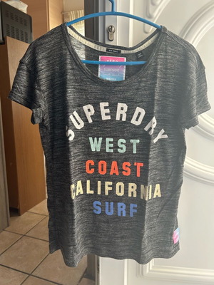 Superdry women's short sleeve grey t-shirt like new